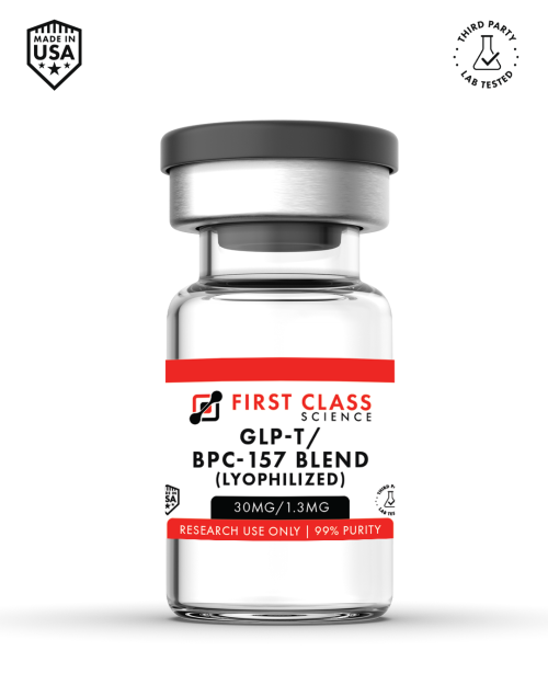 GLP-T / BPC-157 Blend (Lyophilized) research vial