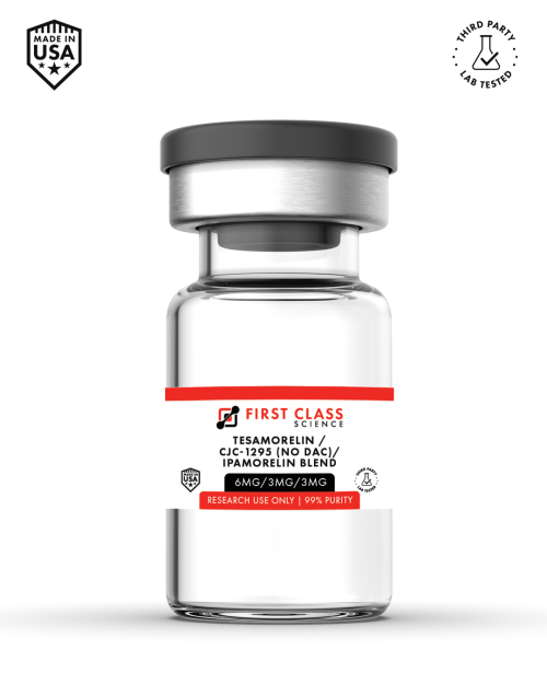 Tesamorelin / CJC-1295 (No DAC) / Ipamorelin research vial
